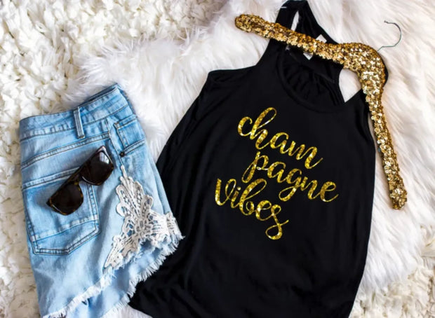 Champagne Vibes Bridal Party Tank