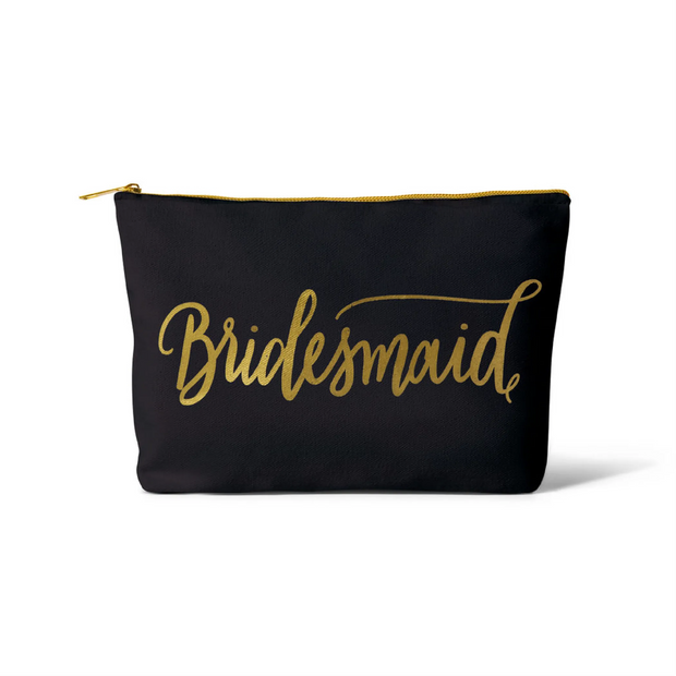 Bride/Bridesmaid Makeup Bag in Canvas