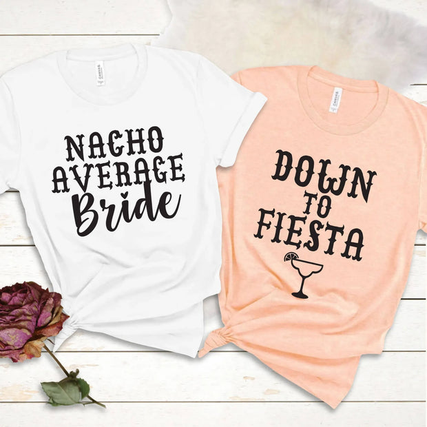 Funny Fiesta Themed Bachelorette Party Group Shirts