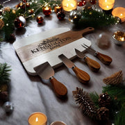 Personalized Marble Charcuterie Board with Serving Tools