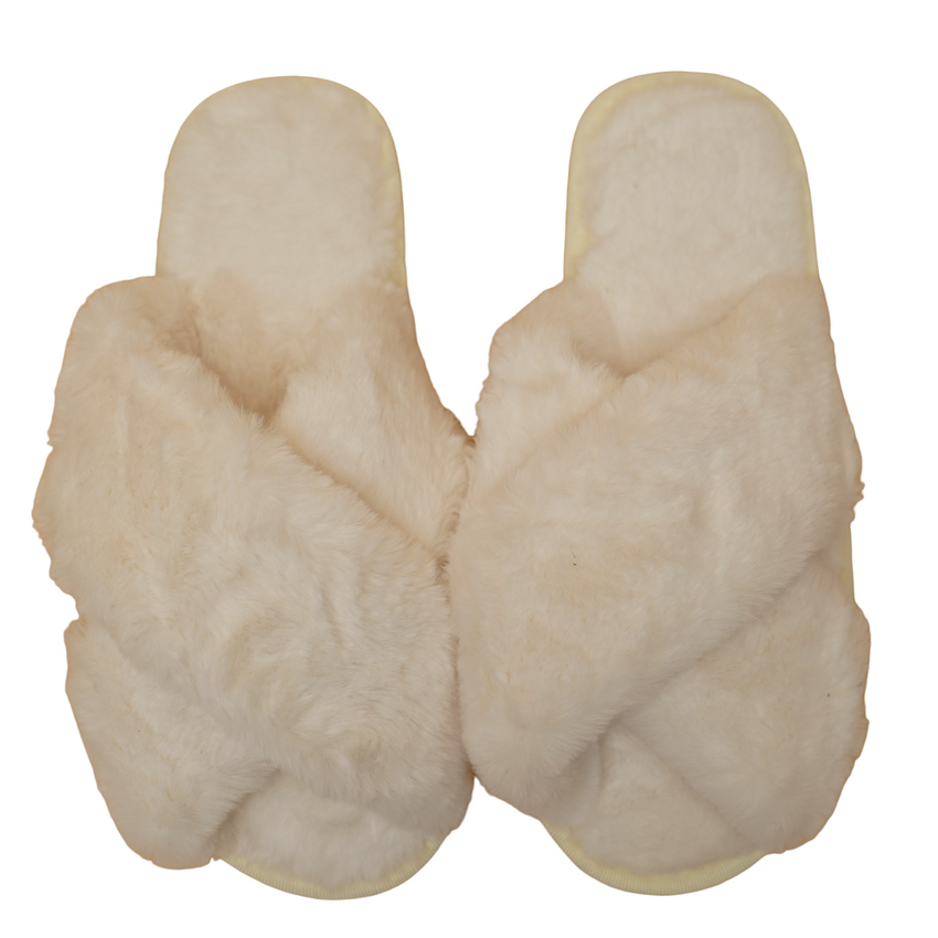 MRS PEARLS FLUFFY SLIPPERS