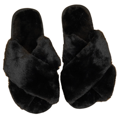 MRS PEARLS FLUFFY SLIPPERS
