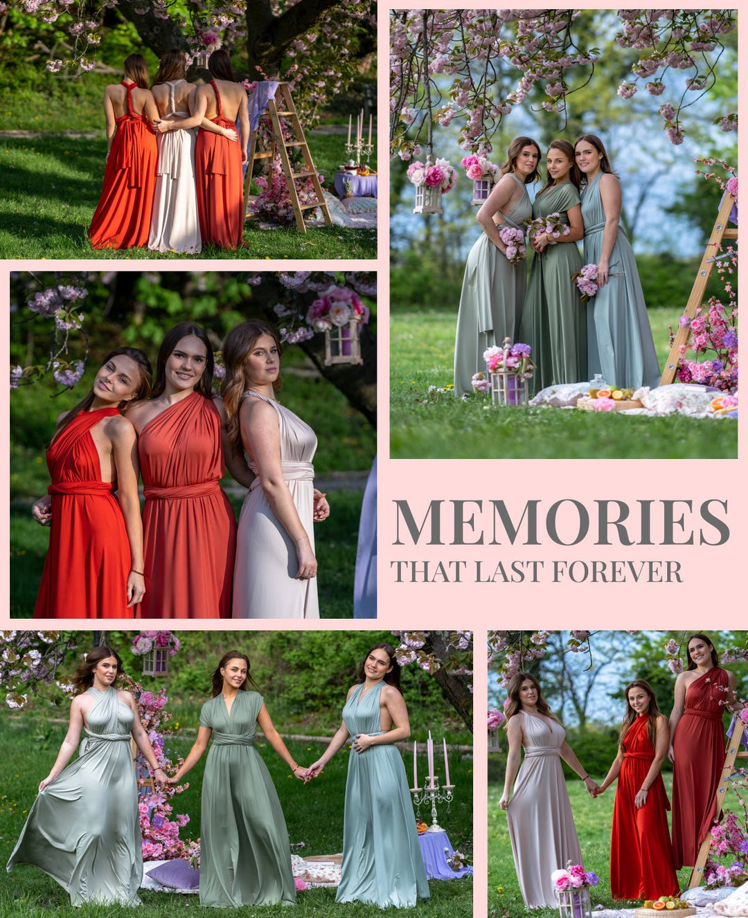 Bridesmaid Infinity Dress Convertible 30 Ways Multiway Wedding Dress –  TANIRI
