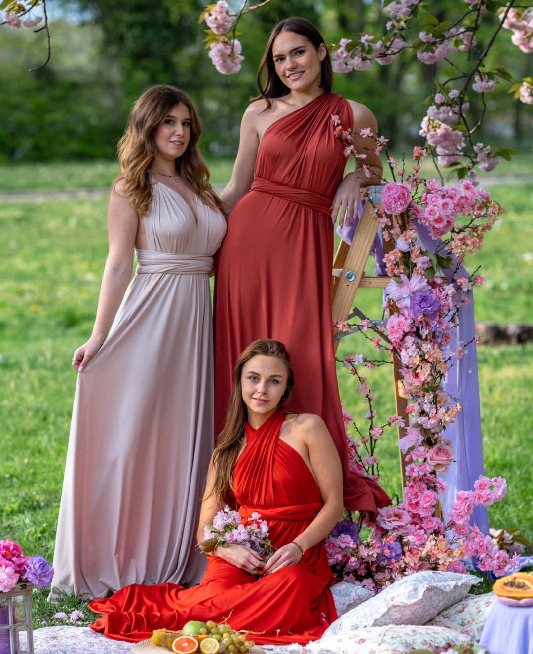 Bridesmaid Infinity Dress Convertible 30 Ways Multiway Wedding Dress –  TANIRI
