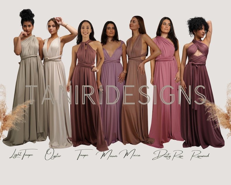 Bridesmaid Infinity Dress Convertible 30 Ways Multiway Wedding Dress TANIRI Bridesmaid Infinity Dress Convertible 30 Ways Multiway Wedding Dress TANIRI