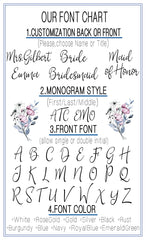 Personalized Bridesmaid Bridal Burlap Tote Gift Bags With Name