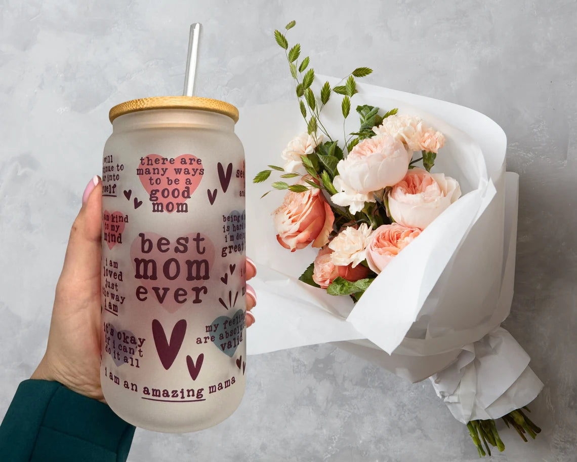 Custom Best Mom Ever Coffee Cup Tumbler for Mom Gift Ideas
