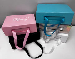 Personalized Bridesmaid Proposal Gift Box with Knot Pearl Drop Earrings