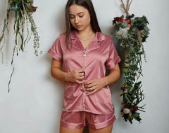 Personalized Softest Satin Pajamas Bridesmaid PJs Set Proposal Gift