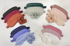 Custom Silky Soft Bridesmaid Sleep Mask with Scrunchies Party Gift