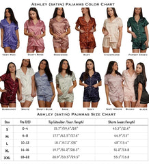 Custom Satin Pajamas Short PJ Sets Cat Mom & Dog Mom Gifts