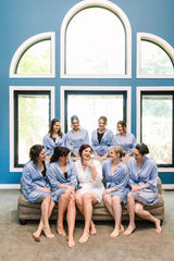 Personalized Bridesmaid Silky Satin Robe for Birthday Gift