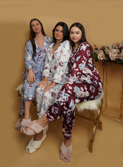 LONG FLOWERS BRIDESMAID PAJAMAS - TANIRI