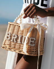 PERSONALIZED PEARLS BEACH BAG