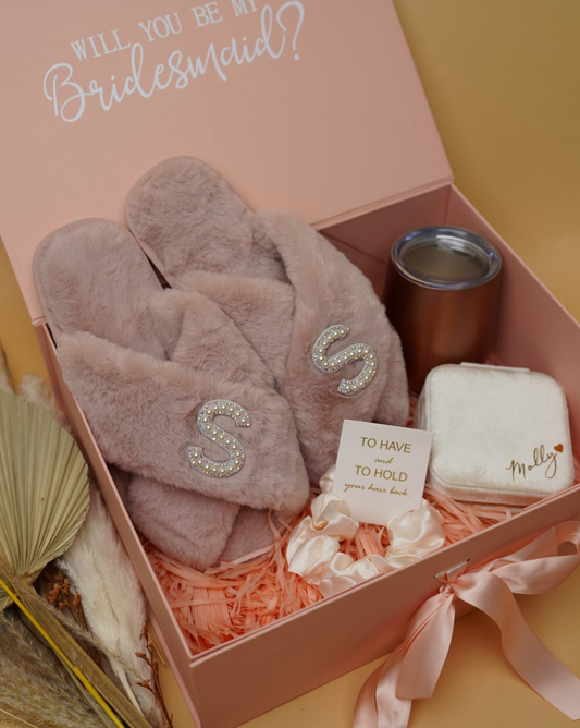 Bridesmaid Boxes! Robe and Earrings with Necklace OR Bracelet – Love Leigh  Gift Co.