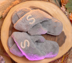 MRS PEARLS FLUFFY SLIPPERS
