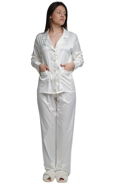 ASHLEY LONG CUSTOM BRIDESMAID PAJAMAS - VINYL NAME