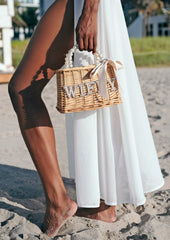 PERSONALIZED PEARLS BEACH BAG