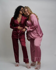 ASHLEY LONG CUSTOM BRIDESMAID PAJAMAS - VINYL NAME