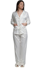 ASHLEY LONG CUSTOM BRIDESMAID PAJAMAS - VINYL NAME