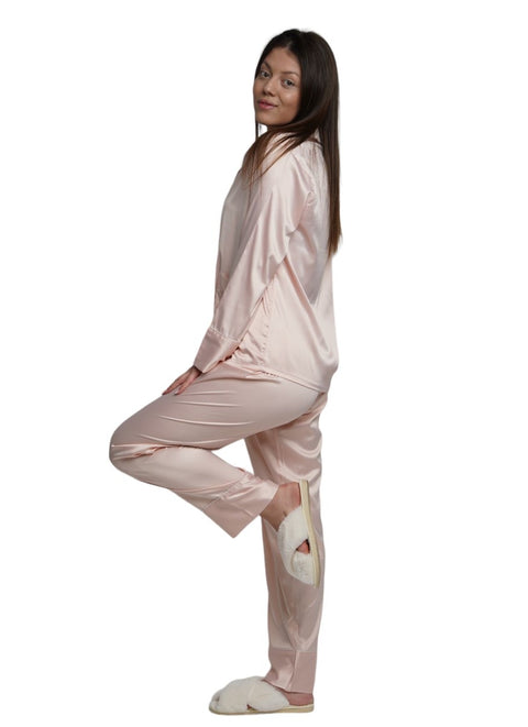 ASHLEY LONG CUSTOM BRIDESMAID PAJAMAS - VINYL NAME